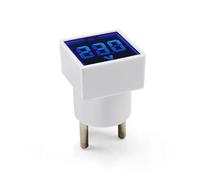 1PC AC220V Indicator Light Voltmeter LED Digital Display Voltage Measurement Monitor Square Voltmeter(Blue)