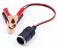 1Pc Acoustic Guitar Case12V 50A Battery Clamps Terminal Clip-on Car To Cigarette Lighter Socket Female Adapter Plug Extension Cord With Battery Alligator Crocodile Clips Parts
