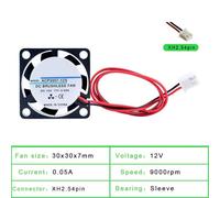 1pc ACP3007 3cm 30mm fan 30x30x7mm DC5V 12V 24V 2pin miniature cooling fan for 3D printer router(12V)