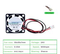 1pc ACP3007 3cm 30mm fan 30x30x7mm DC5V 12V 24V 2pin miniature cooling fan for 3D printer router(24V)
