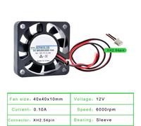 1pc ACP4010 4cm 40mm fan 40x40x10mm DC5V DC12V DC24V 2pin Micro cooling fan for power monitoring charger(12V SLEEVE_NO RGB)
