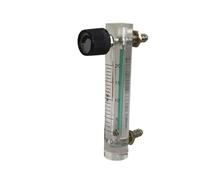 1pc Acrylic Gas Air Oxygen Flow Meter Flowmeter Countor Indicator O2 With Valve Brass Connector 0.1Mpa 2-20L/Min 116mm