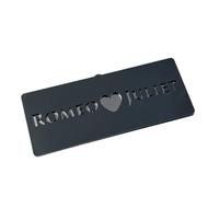 1PC Acrylic House Number Sign Plate Indoor Outdoor Wall Address Plaque 3D Love Name Decor(Grey Silver,30X11cm A)