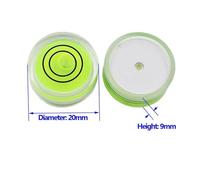 1pc Acrylic PMMA Circular Bubble Level 20 * 9mm Metal Round Nivel Bubble 20 * 6mm Universal Leveling Element(Acrylic-YY-2009)