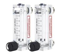 1pc acrylic rotameter panel mount air flow meter gas flow meter oxygen O2 CO2 N2 Ar flowmeter with valve