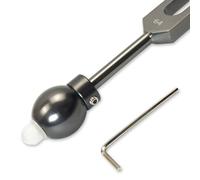 1pc Acupressure Clear Quartz Crystal Tip Essential Oil Applicator Handle for Tuning Forks - Aromatherapy Infusion, Crystal Therapy, Reflexology, Sound Healing and Biofield Harmonization | Gray