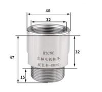 1pc Adapter Er11 Er16 Er20 Er25 Er32 Extension Rod Spindle Motor Rotor Engraving Machine Spindle Motor Shaft Sleeve CNC DIY(ER25-ER25)