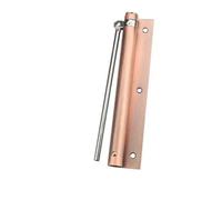 1pc Adjustable Door Automatic Closer Stainless Steel Spring Hinge Mounted for Office Hotel Wood Door Hardware(Red Bronze)