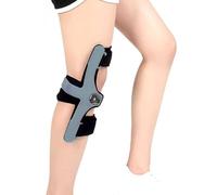 1pc Adjustable Knee Immobilizer Brace for Hyperextension - Ergonomic Devise for ACL, PCL,Lightweight with BOA Knob Lock(Left,Small)