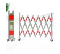 1PC Adjustable Movable Safe Guardrail with Casters, Retractable for Ga & Driveway, Scissor Road Ber, Ideal for & Control