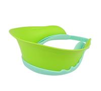 1Pc Adjustable Shower Cap Silicone Hair Washing Protector for Ear and for Bath and Haircuts Green