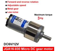 1Pc Adjustable Speed16Mm Micro DC Gear Motor 6V Low-Speed High-Torque Motor12V F