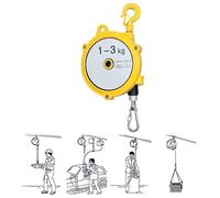 1pc Adjustable Spring Balancer - Ergonomic Tool Holder with 1.5M Wire Rope, Alloy Steel, Supports 1-3kg, Ideal for Efficient Work and Easy Organization.