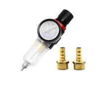 1pc AFR-2000 Pneumatic Filter Air Treatment Unit Pressure Regulator Compressor Reducing Valve Oil Water Separation AFR2000 Gauge(AFR-2000 w BT 14)