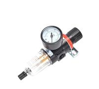 1pc AFR-2000 Pneumatic Filter Air Treatment Unit Pressure Regulator Compressor Reducing Valve Oil Water Separation AFR2000 Gauge(AFR-2000 w PC4)