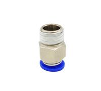 1pc Air Pipe Fitting M5 1/8 1/4 3/8 1/2 Male Thread Push In Joint Air Gas Connector Quick Fittings Pneumatic Push Hose(PC 4 4mm,02 R Thread 1-4)