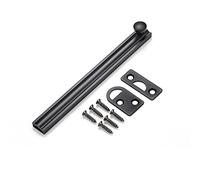1pc All Copper Slide Door Bolt - 2-8in Solid Copper Latch for Bedroom, Barn Door, Cupboards, and Workshop Security(Black,6in)