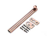 1pc All Copper Slide Door Bolt - 2-8in Solid Copper Latch for Bedroom, Barn Door, Cupboards, and Workshop Security(Red Patina,6in)