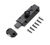 1pc All Copper Slide Door Bolt Lock - Versatile Solid Brass Latch for Home, Barns, and Childproofing(Black)