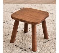 1pc All Solid Wood Shoe Changing Stool Small Walnut Stool For Living Room Entrance Bathroom Bedroom Kitchen