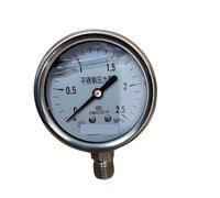 1pc ALL Stainless steel YN60BF 2.5" M14*1.5 or 1/4"Better Sports Performance thread 60mm Shock- proof oil - filled pressure gauge,lower mount manometer(0-4Mpa)