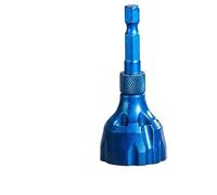 1pc Alloy Blade Thread Edge Angle Outer Circle Chamferer Deburring Drill Bit Tungsten Steel Thread External Chamfer Tool(Blue)