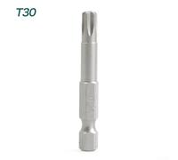 1pc Alloy Steel 50mm for Torx Screwdriver Bit Set with 1/4" Hex Handle for T5-T40, Magnetic Tip for Strong Fixation and Long Lasting Use in DIY or for Worksite(for T30)
