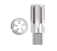 1pc Alloy Steel Right Hand Pipe Tap and Die Set - G 1/8 to 1/2 Thread Cutting Tool Kit(3/8 in)