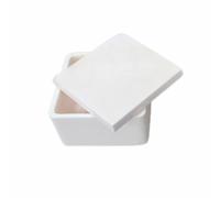 1pc Alumina Moulds with Lid - 2 to 100ml Square/Rectangular Industrial Melting Crucibles for High-Temperature use(20x20x17mmx3.5)