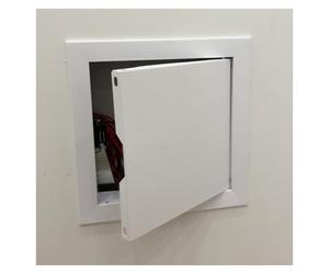 1pc Aluminium Flush Mounted Access Door Panel for Drywall - Custom, Magnetic Press Fit Inspection Hatch for Easy Access(White,30x30cm)