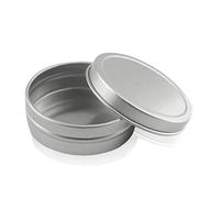 1pc Aluminium Tin Jars, Empty Round Cosmetics Container Pots with Lid for Homemade Balm Cream Candles