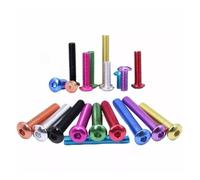 1Pc Aluminum Allen Round Screw M3 M3.5 M4 M5 M6 Colourful Aluminum Hex Hexagon Socket Button Head Machine Screws Bolts L=6-15mm(Red,M4x12mm)