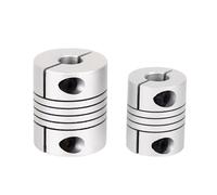 1pc Aluminum Alloy 3D Printer DIY Parts Elastic Winding Coupling D25L30 5/6/6.35/7/8/10/11/12mm Clamping Top Screw Encoder(6.35x12)