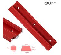 1pc Aluminum Alloy 45 Type T-Track T-Slot Miter Track for Router Table, Table Saws and Band Saws - Compatible with Woodworking Fixtures, 200mm-600mm Optional Length, Red