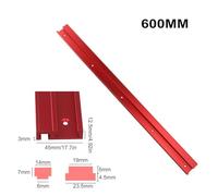 1pc Aluminum Alloy 45 Type T-Track T-Slot Miter Track for Router Table, Table Saws and Bandsaws, 200-600mm Length Options, Red