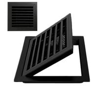 1pc Aluminum Alloy Access Panel with Louver for Easy Maintenance and Inspection - Waterproof and uncorroded(Black,29.5x35.4in)
