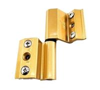 1Pc Aluminum Alloy Door and Window Broken Bridge Hinge Insulation Folding Hinges Furniture Hardware Easy to Install(Golden-Right)