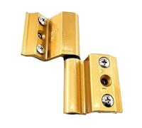 1Pc Aluminum Alloy Door and Window Broken Bridge Hinge Insulation Folding Hinges Furniture Hardware Tight Secure(Golden-Left)