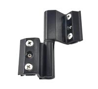 1Pc Aluminum Alloy Door and Window Broken Bridge Hinge Insulation Folding Hinges Furniture Hardware Easy to Install(Black-Right)