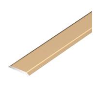 1pc Aluminum Alloy Floor Transition Strip - Self-Adhesive Seam Cover for Smooth Carpet to Tile Transitions(Gold)