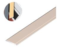 1pc Aluminum Alloy Floor Transition Strip - Self-Adhesive Seam Cover for Smooth Carpet to Tile Transitions(Pink)