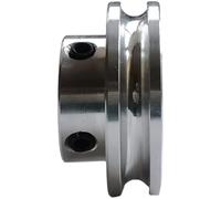 1PC Aluminum Alloy Single Groove Pulley - OD 20/30/40/50mm R2 Drive Wheel for Efficient Motor Power Transmission(OD20x6mm)