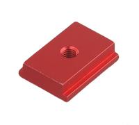 1pc Aluminum Alloy T Track Slider with M6 M8 Thread for Woodworking Tool Use on Table Saws Drill Presses and Band Saws (M6 Red)