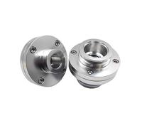 1pc Aluminum Alloy Tri Clamp Sanitary Vacuum Inline One-Way Check Valve Suit O-Ring Suitable Vacuum Piping Vacuum Pump(Single KF40)