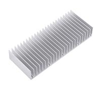 1pc Aluminum Heatsink Cooling Radiator, Sink Cooling Fin, Heat Sink Dense 24 Teeth 150mm Silver Tone