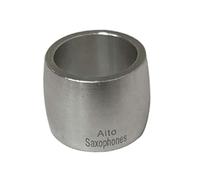 1pc Aluminum Soprano Saxophone Ligature Clip, Reed Clip for Clarinet Bakelite Mouthpiece 36x26.5mm(White)