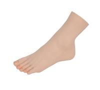 1pc Anatomical Foot Model - Realistic Resin Human Foot Skeleton with Separate Toes, Bone, Ankle, Sock Display, Ideal for Foot Jewelry, Toenail Patch Practice, and Multimedia Live Props (Right)