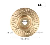 1pc Angle Grinder Grinding Wheel Wood Carving Disc Polishing Sanding Cleaning Tool Abrasive For 100 Type(Gold bevel 16mm)