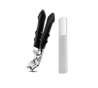 1Pc Angled Head Nail Clippers Ergonomic Toenail Cutter Catcher Premium Thick Nails Nail Trimmer Steel F8B1 with Clippers