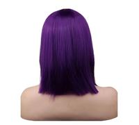 1pc Anime Ennui Short Purple Wig Costume Party Synthetic Fairy Inside Out Wigs For Cosplay